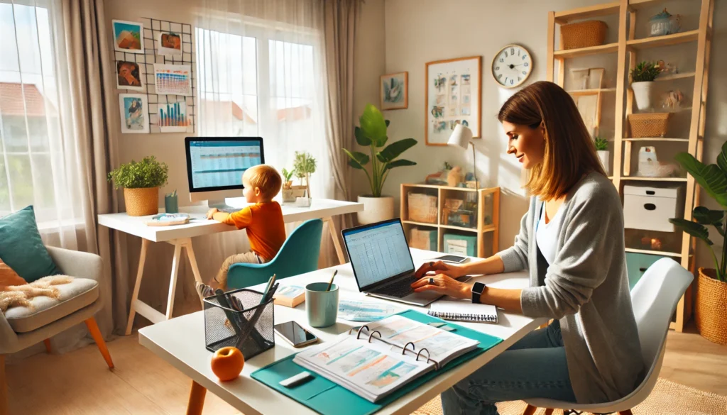 Balancing Work and Family Life Lins Hearts work from home job