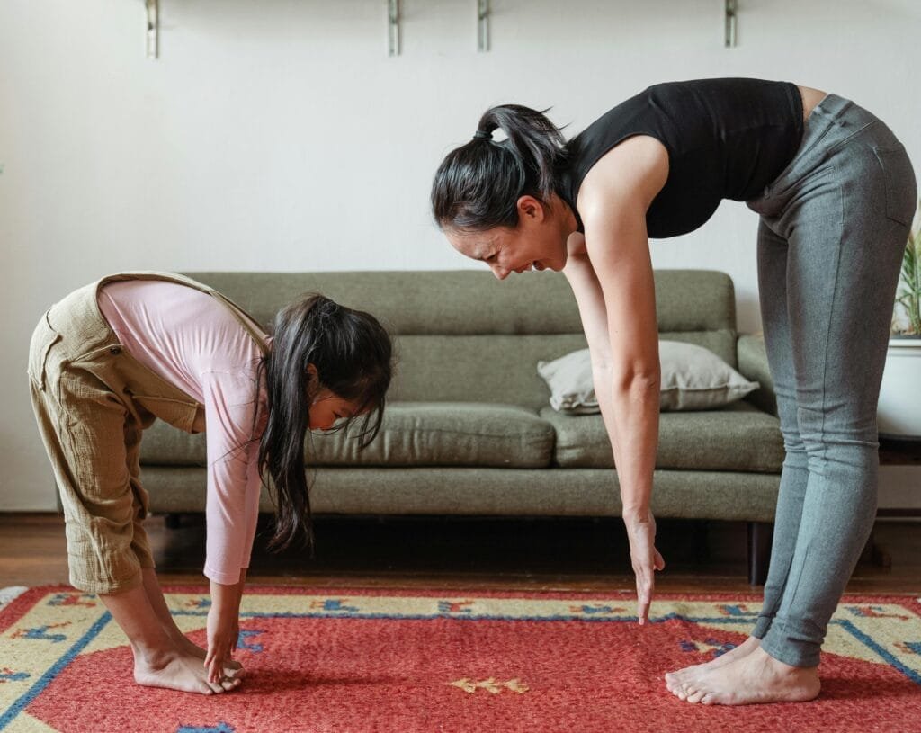 Creating a familyfriendly yoga routine Lins Hearts Creating a family friendly yoga routine